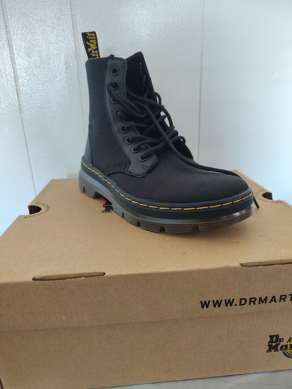 ​Dr. Martens Combs Extra Tough Poly Casual Boots Black - Size US Women 6